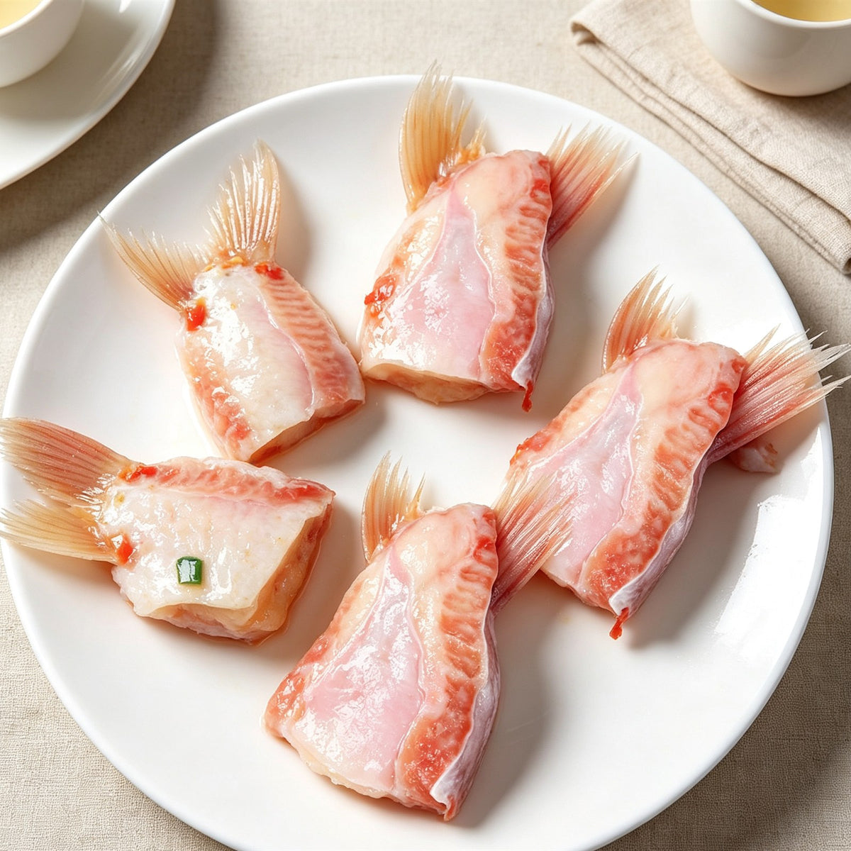 Fresh Basa Fish Fins Delicacy