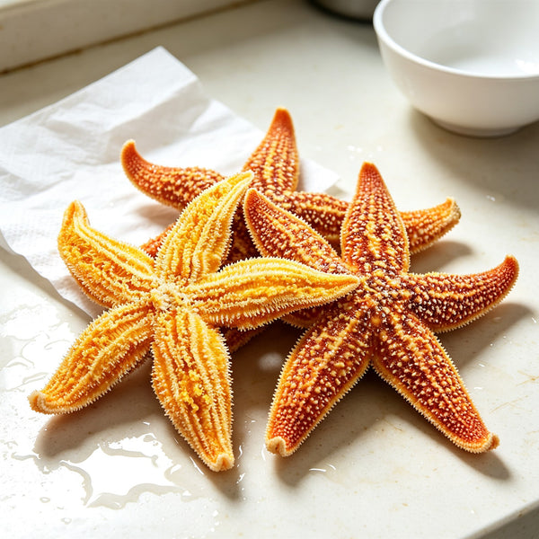 Fresh Golden Sea Stars Delicacy
