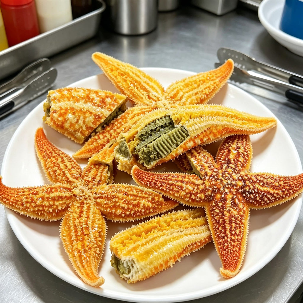 Fresh Golden Sea Stars Delicacy