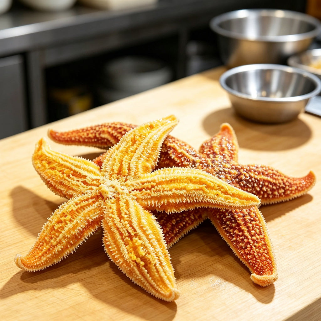 Fresh Golden Sea Stars Delicacy
