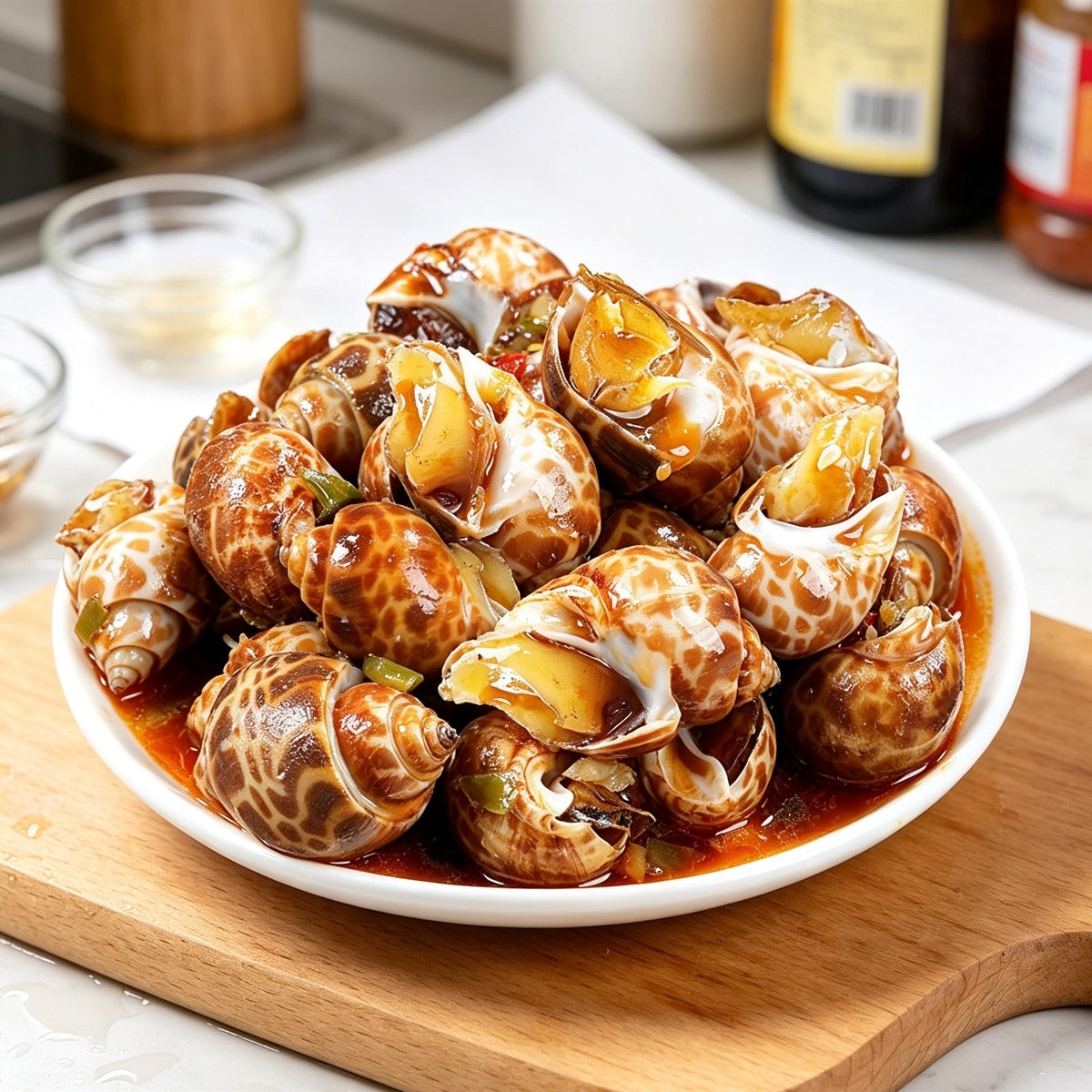Fresh Marinated Spotted Sea Snails
